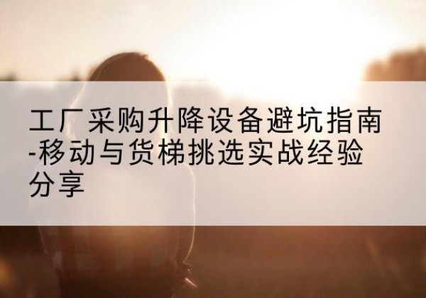 宁陕移动式升降机怎么选-工厂采购升降设备避坑指南-移动与货梯挑选实战经验分享
