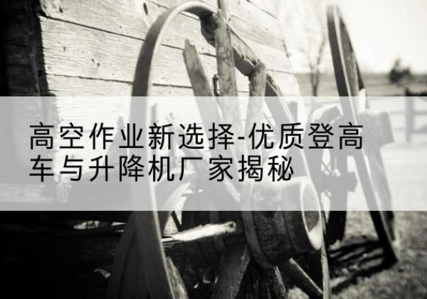 宁陕登高车厂家-高空作业新选择-优质登高车与升降机厂家揭秘